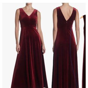 Nordstrom Red Velvet Maxi Dress